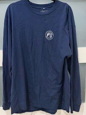 Flogrown Men's Long Sleeve Crewneck Shirt - Navy